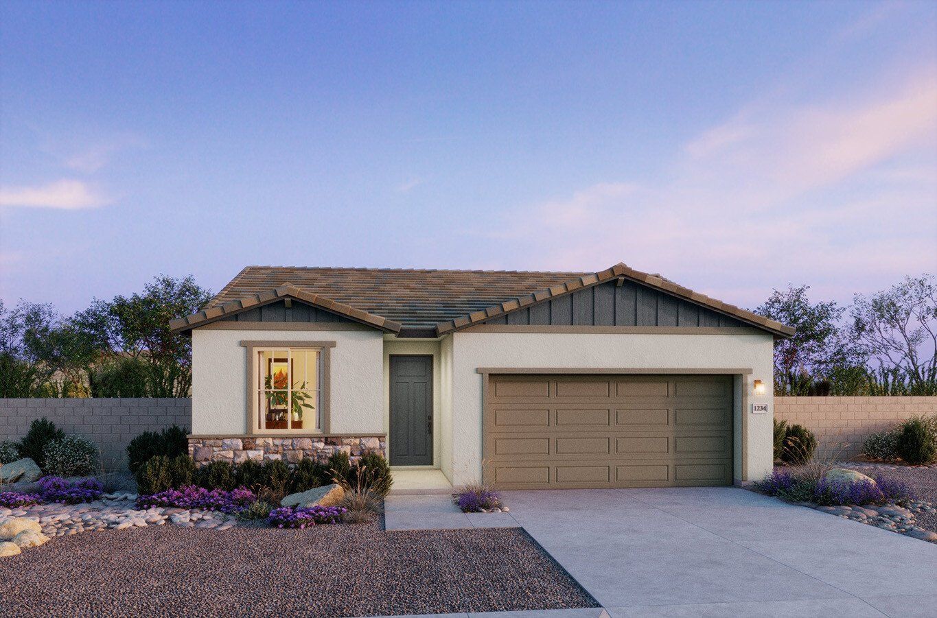 Mason Ranch - Plan 3503 - Tuscan Elevation - Renderings