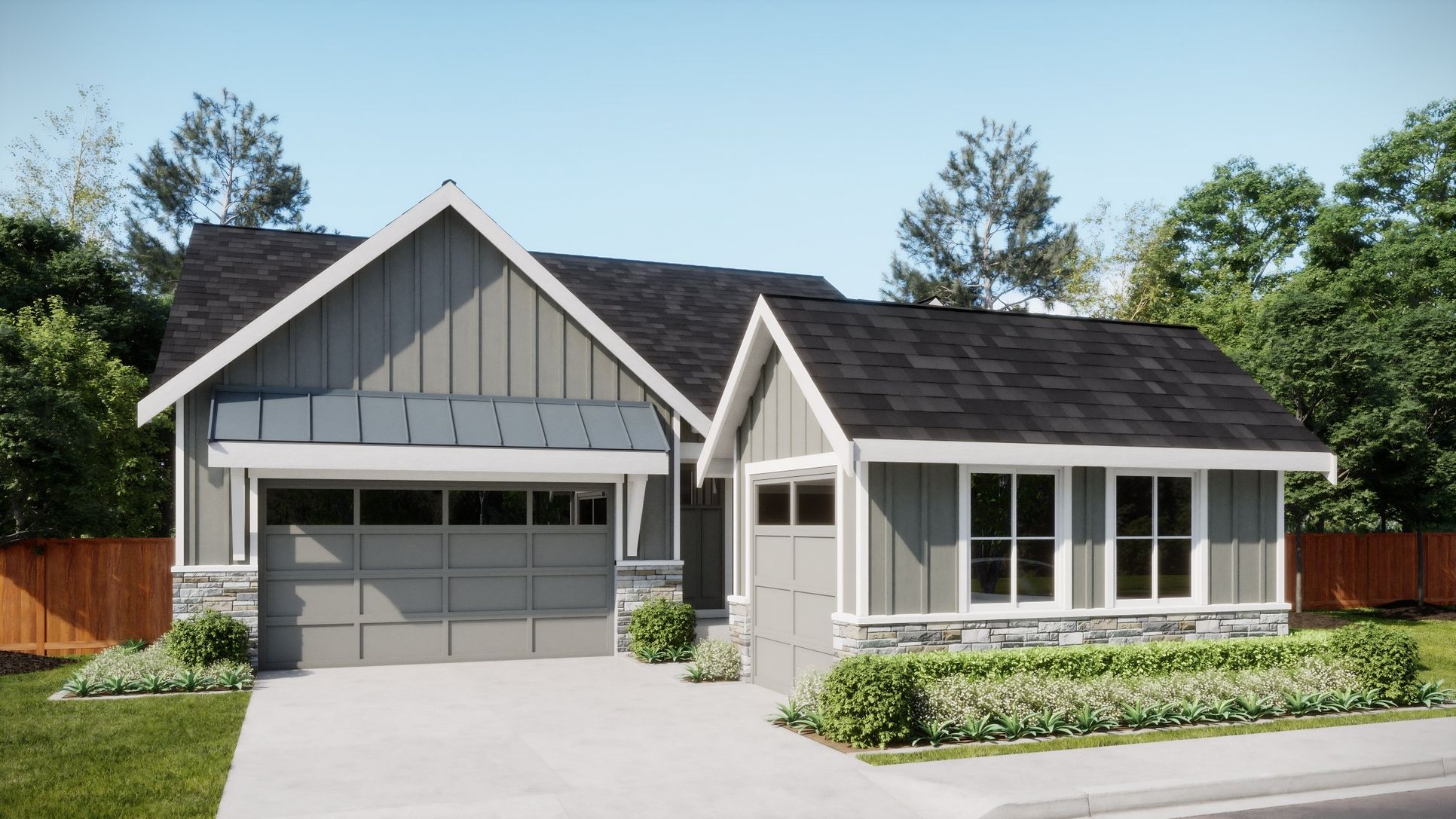 Summit View - Plan 1952 Elevation B - Renderings
