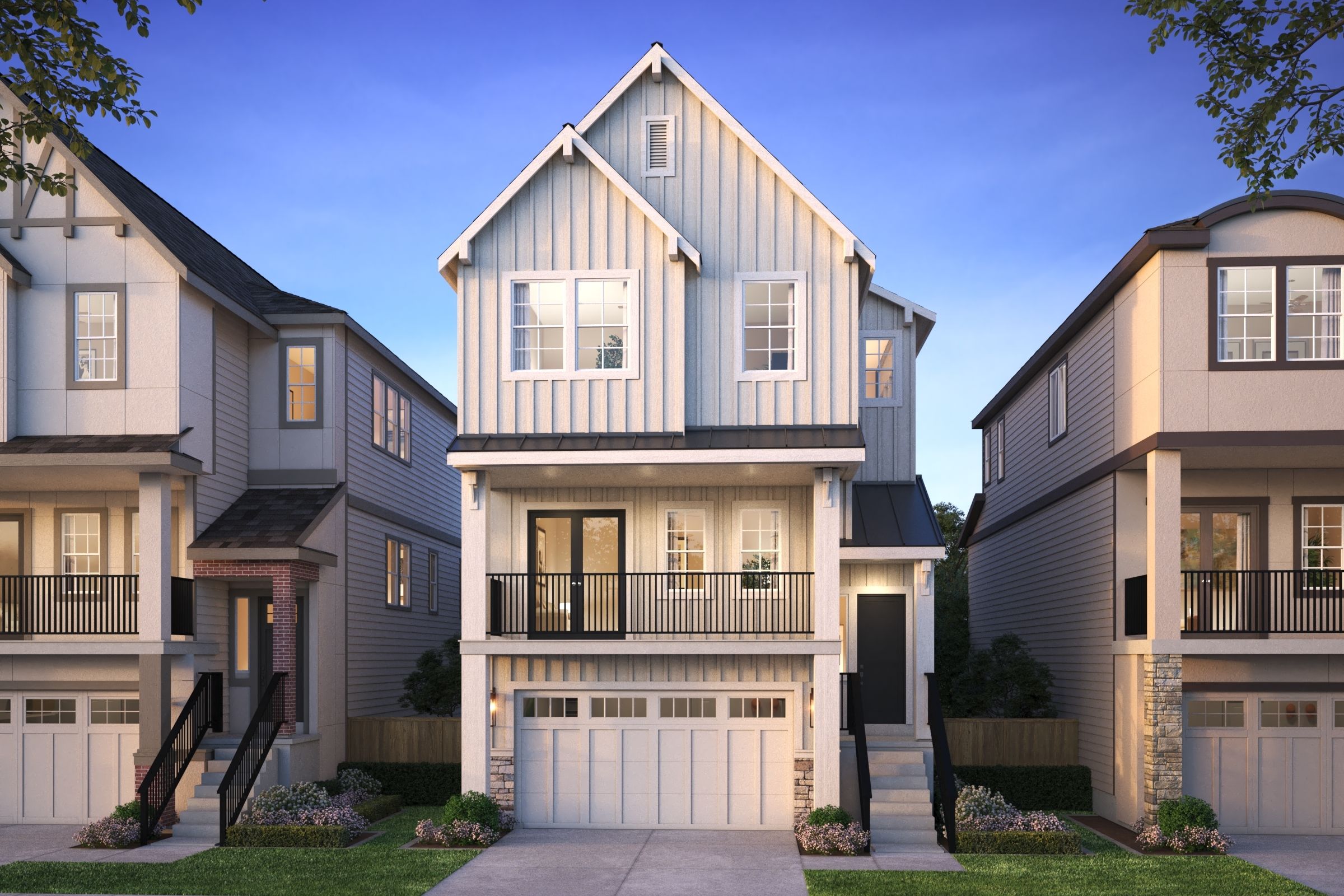 The Residences at The Vineyard - 1032 - Plan 2604 TU - Rendering - Risewell Homes