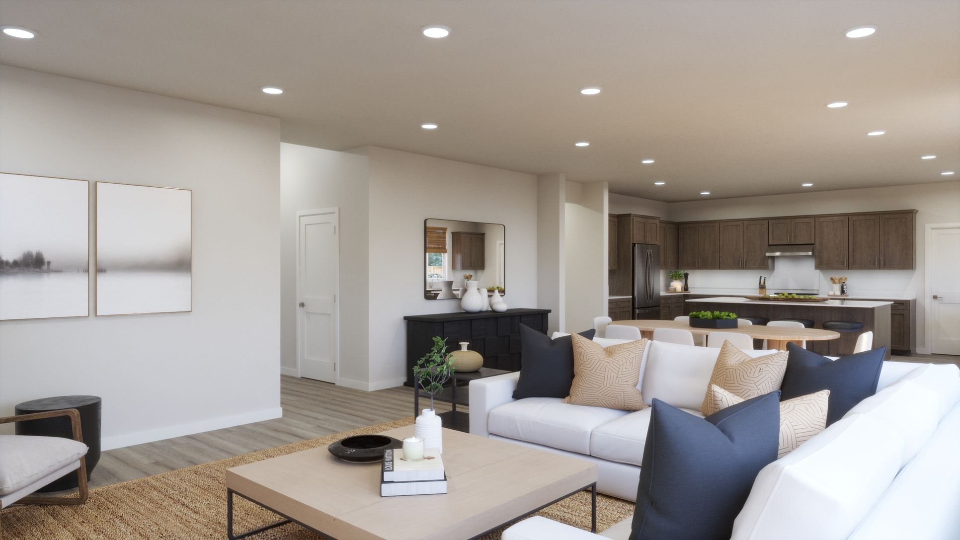 Twin Trails - Plan 4 - Great Room - Revised Rendering - Risewell Homes