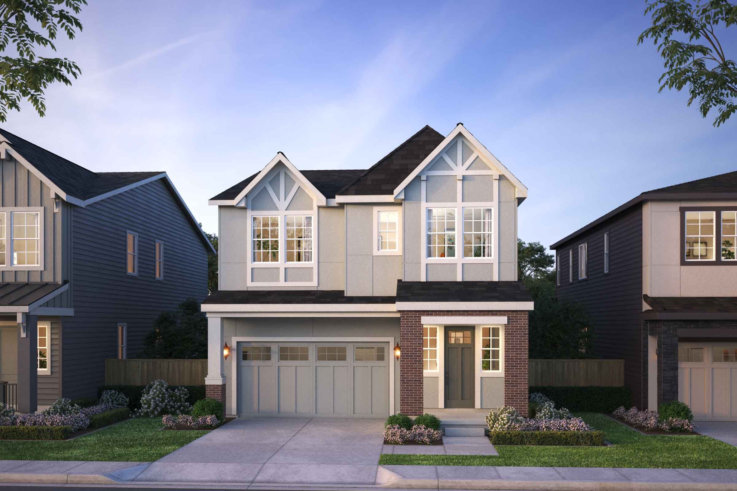 The Residences at Vineyard - Calistoga - Contemporary Tudor - Rendering