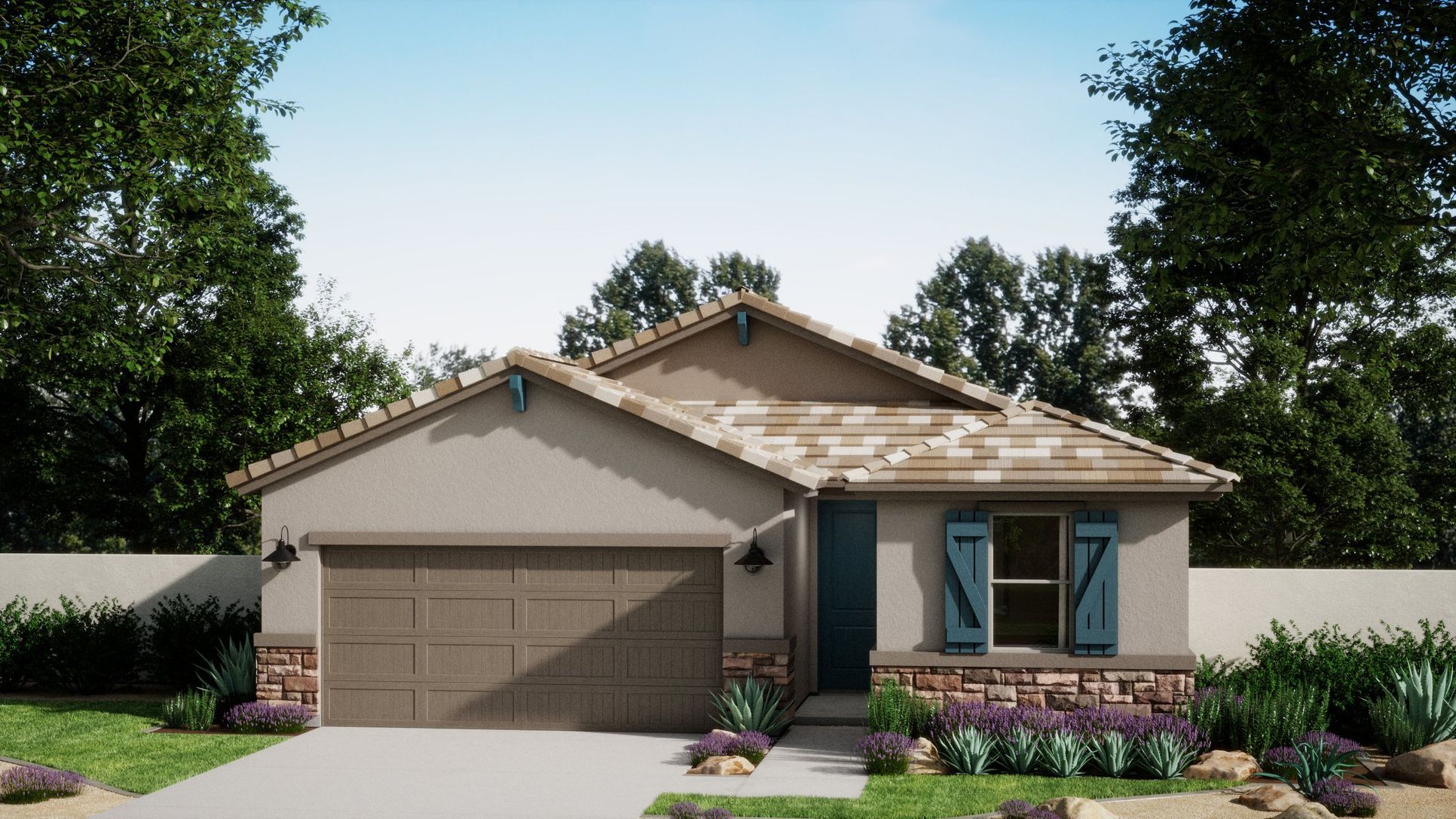 Wildera Crest-Sabino-Elevation B-Ranch-2400x1350-Risewell-Homes