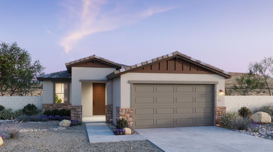 Skyline Village - Plan 3508 - Craftsman Elevation - Rendering - Risewell Homes - 954x530px