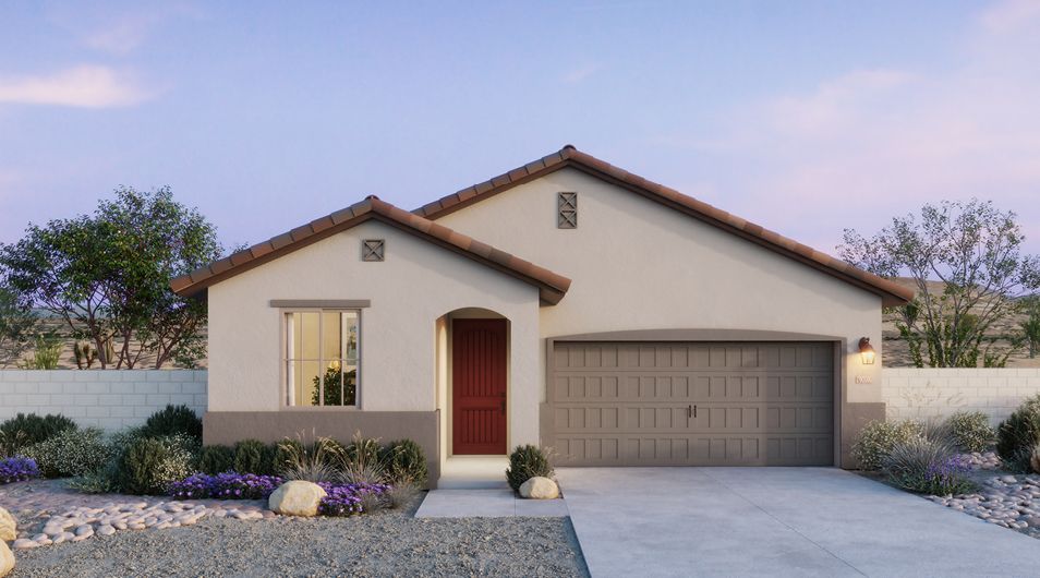 Skyline Village - Plan 3501 - Spanish Elevation - Rendering - Risewell Homes - 954x530px