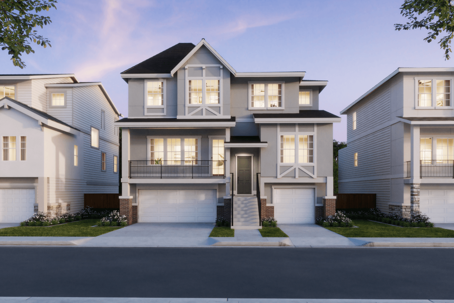 The Reserve at The Vineyard - 215 - Exterior Rendering - Homesite Photography - Risewell Homes