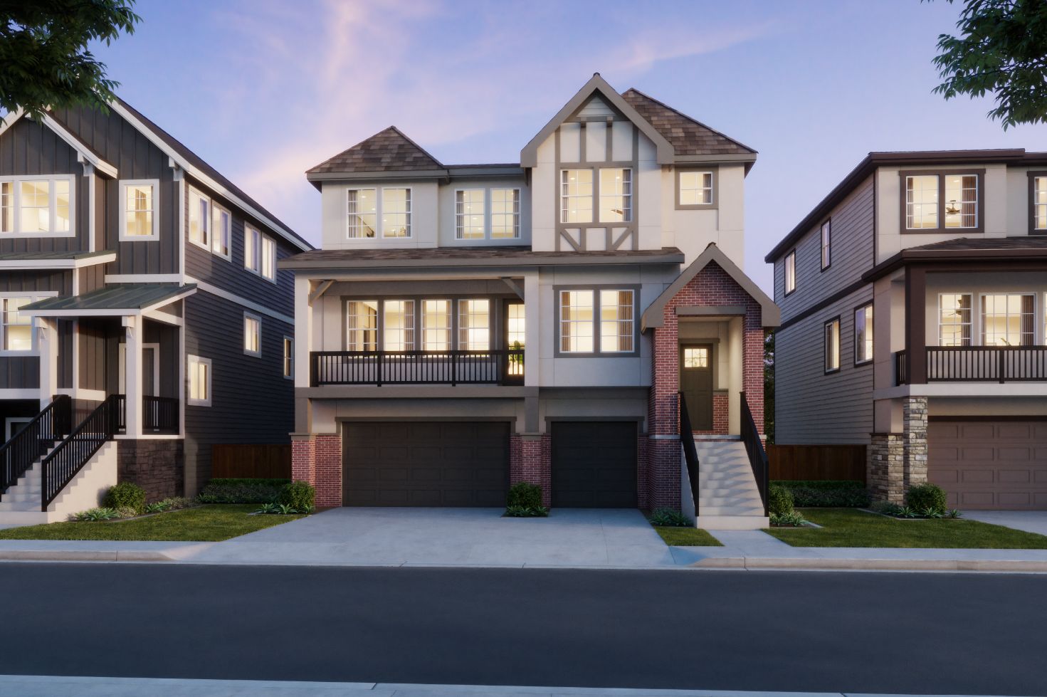 The Reserve at The Vineyard - 285 - Exterior Rendering - Homesite Photography - Risewell Homes