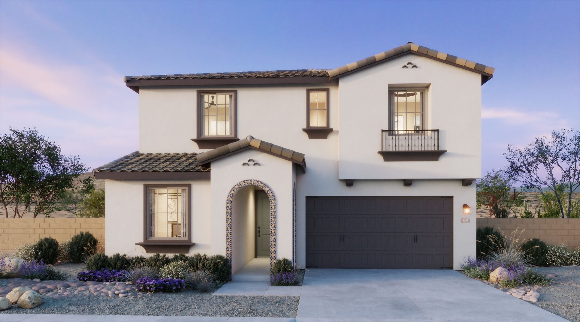 Bella Storia - The Cottages Collection - Plan 1 - Spanish Elevation - Renderings -1300x730