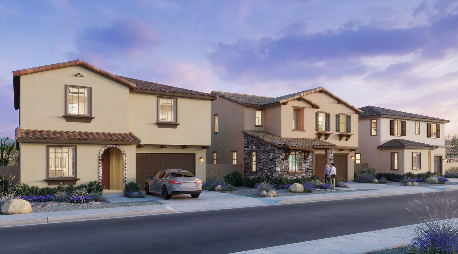 Bella Storia - The Cottages Collection - Exterior - Street Scene Renderings