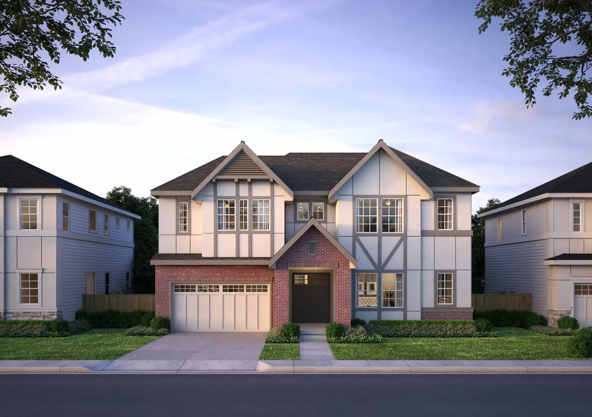 Alameda Contemporary Tudor D Front:Alameda
