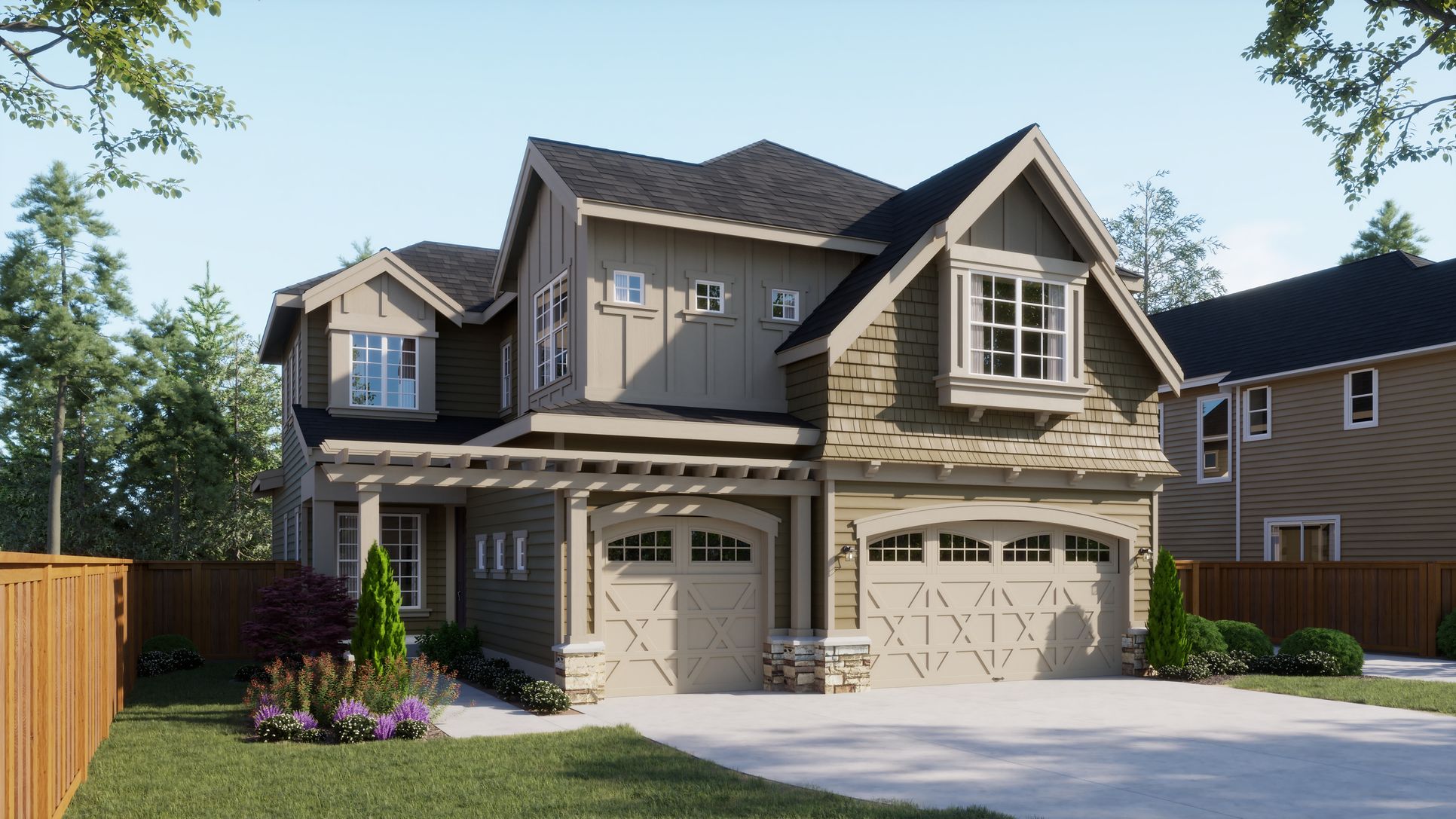 Cedar Estates Plan 4050 Exterior B:Cedar Estates Plan 4050 Exterior B