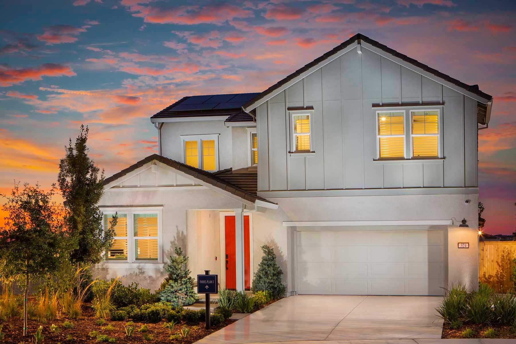 Valley Oak-Parks-Plan 1-Front Exterior-1800x1200-Model Photography