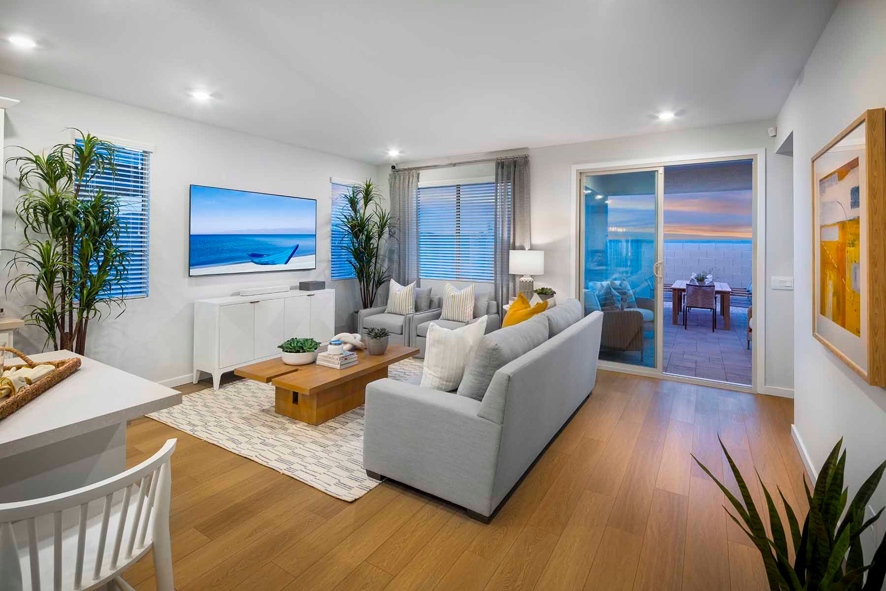Mason Ranch - Plan 3503 - Great Room to Patio - Model Photography