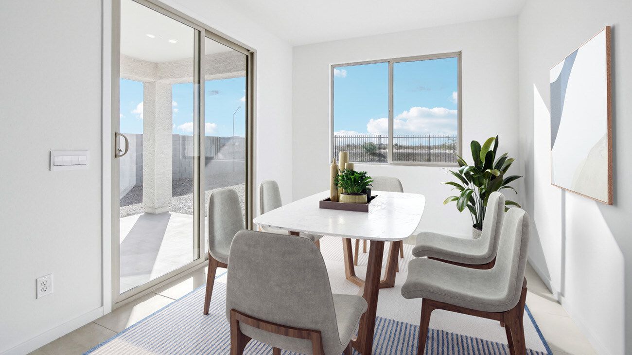 Mason Ranch - Plan 3502 - Dining Room and Patio - Renderings