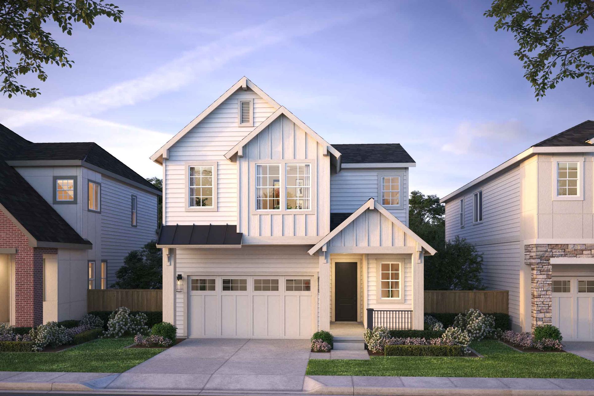The Residences at Vineyard - Napa - Modern Farmhouse - Rendering