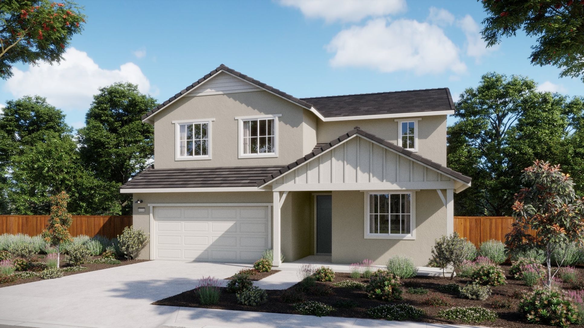 Chateaus at Natomas - Plan 4003 - Farmhouse - Renderings