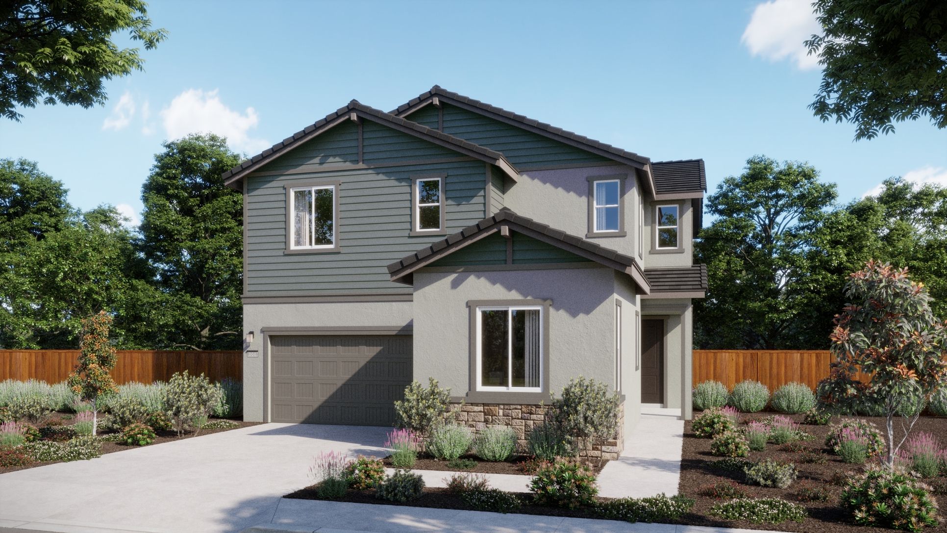 Cottages at Natomas - Plan 3506 - Craftsman - Renderings