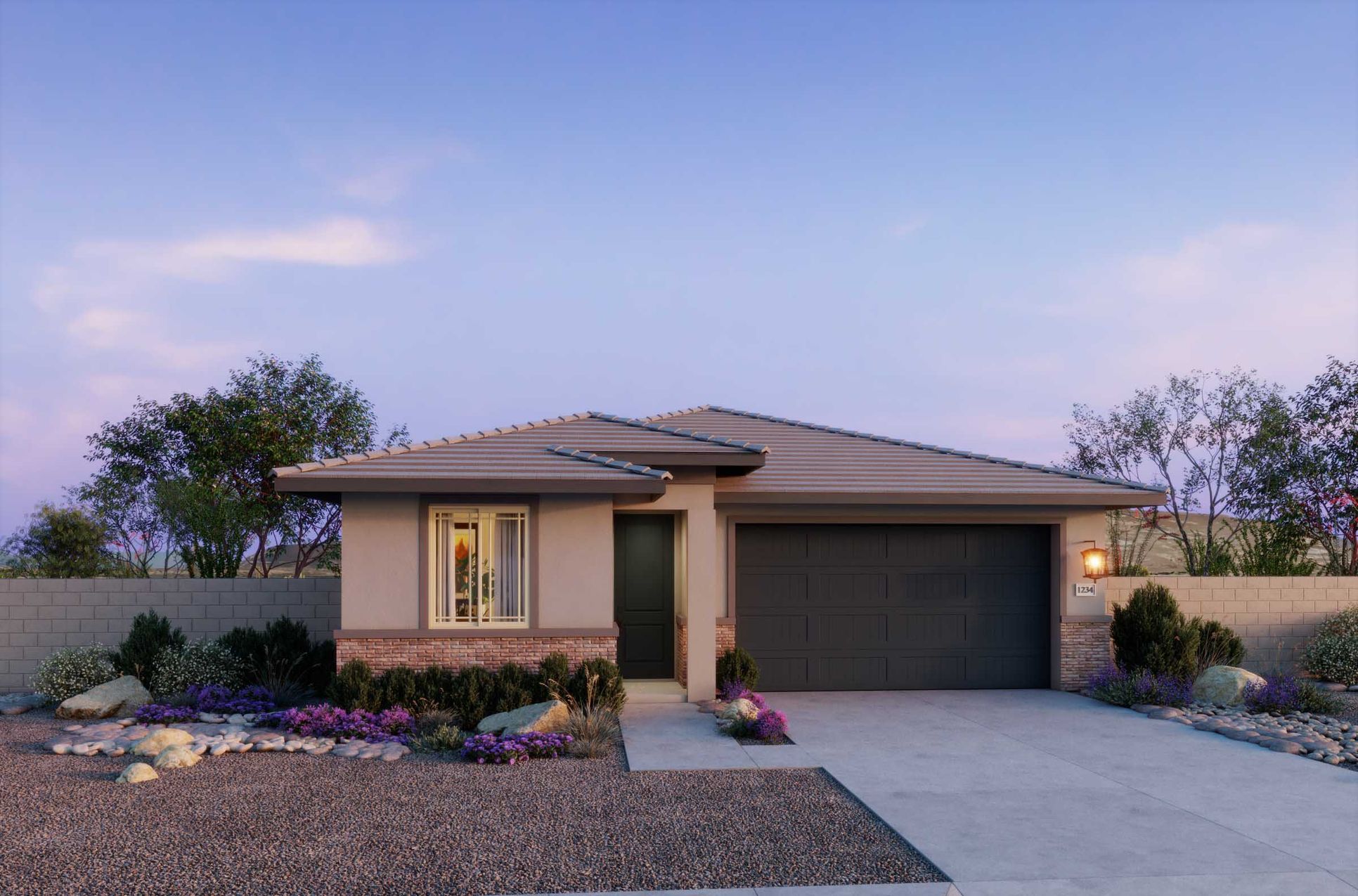The Villas Collection at Frontera - Plan 3501 - Prairie Elevation - Renderings