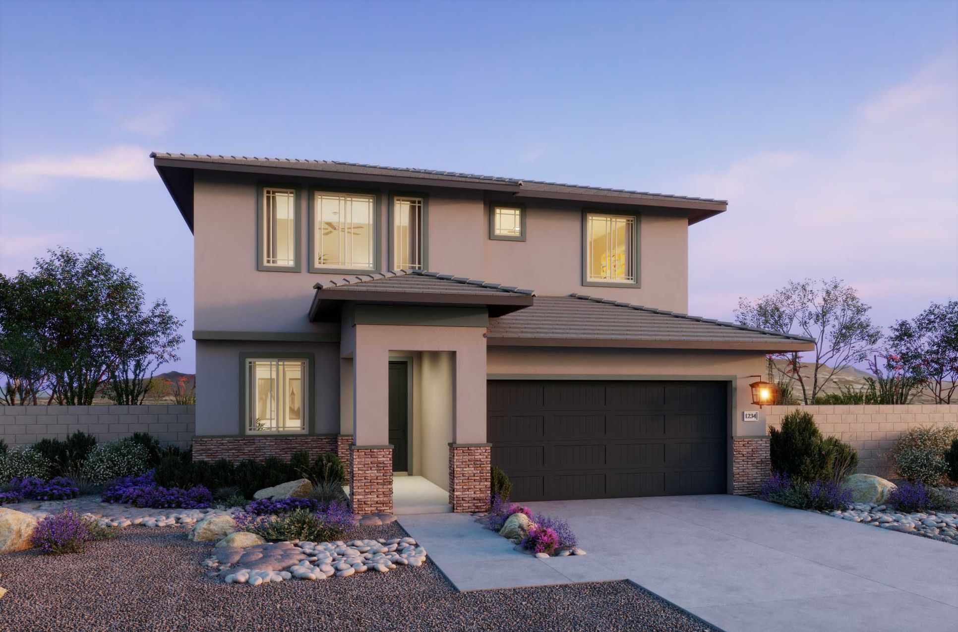 The Villas Collection at Frontera - Plan 3505 - Elevation C - Renderings