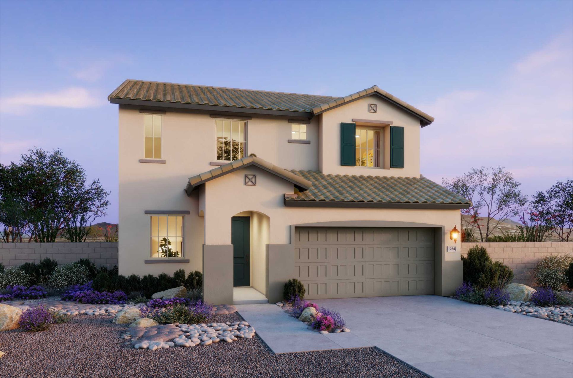 The Villas Collection at Frontera - Plan 3505 - Elevation A - Renderings
