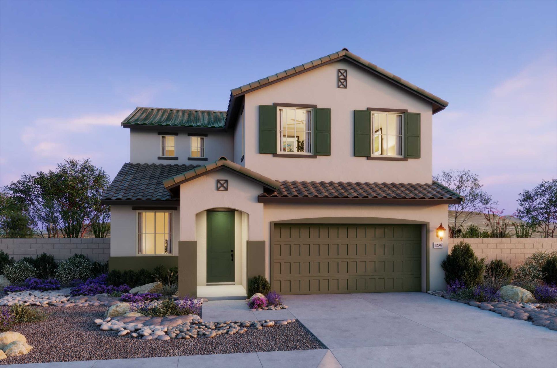 Villas at Frontera - Plan 3504 - Elevation A - Renderings