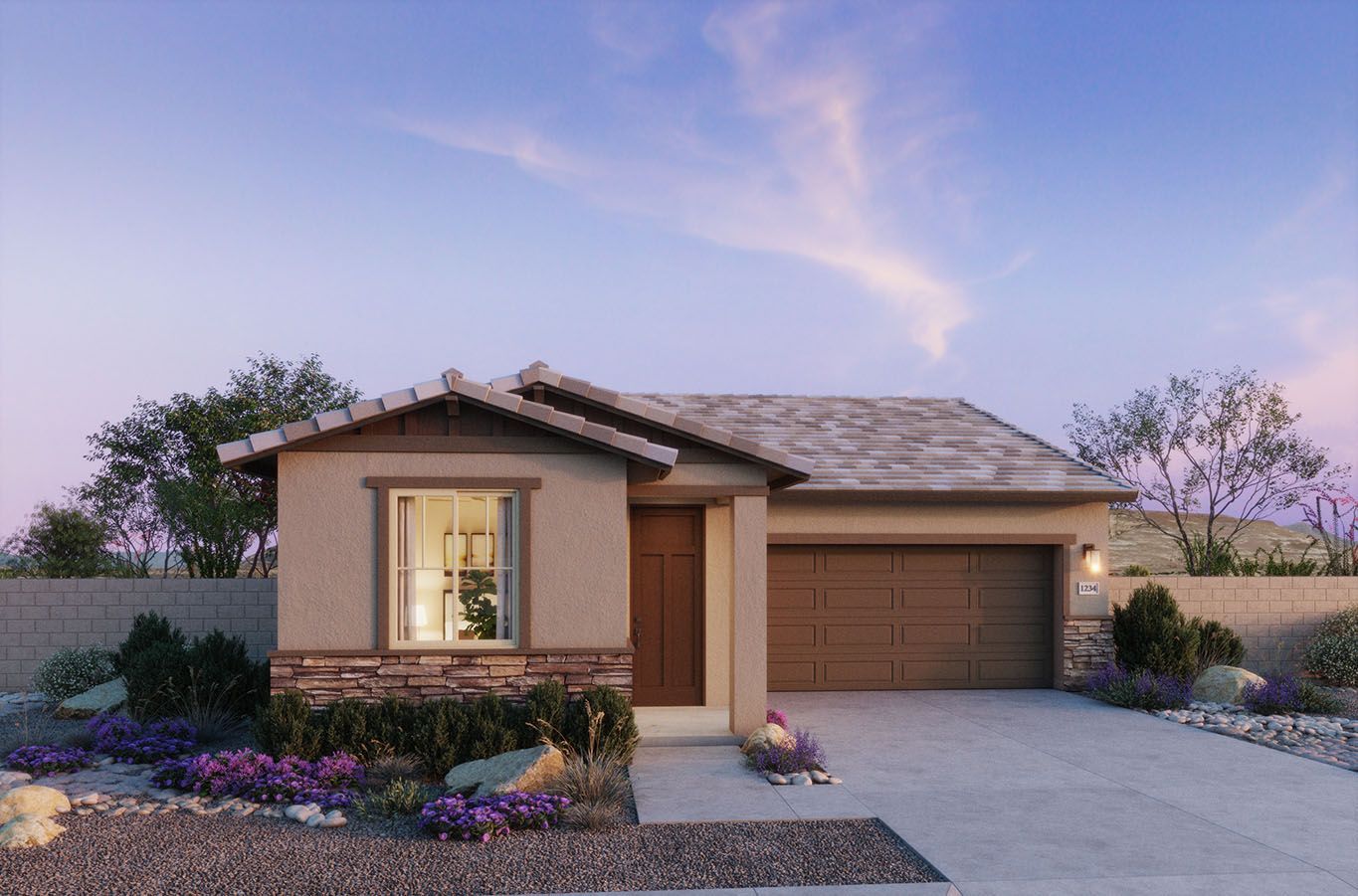 Mason Ranch - Plan 3502 - Tuscan Elevation - Renderings