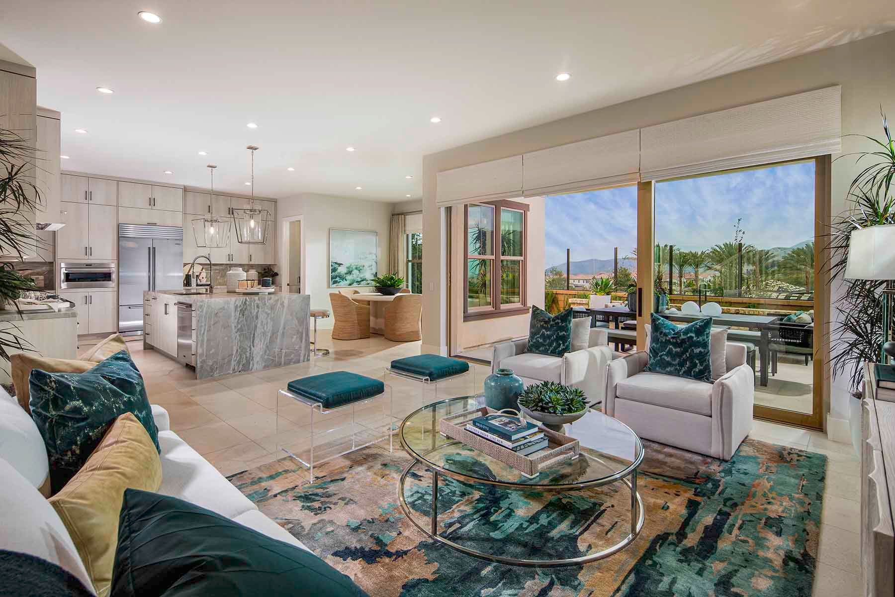 Olivewood - Plan 2 - Great Room - Model Photography