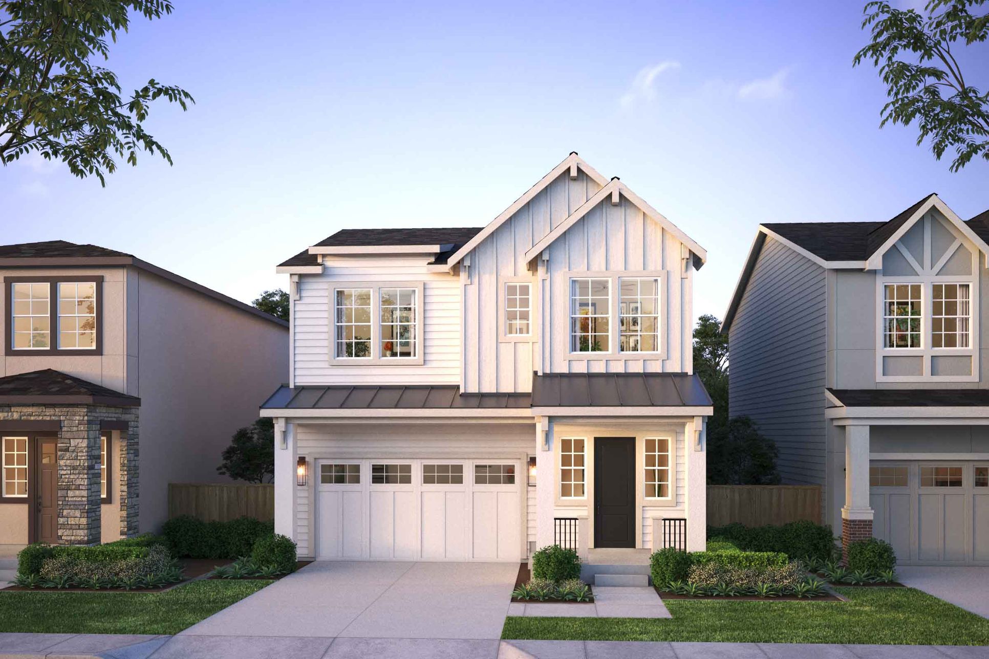 The Residences at The Vineyard - Sonoma - Modern Farmhouse - Rendering