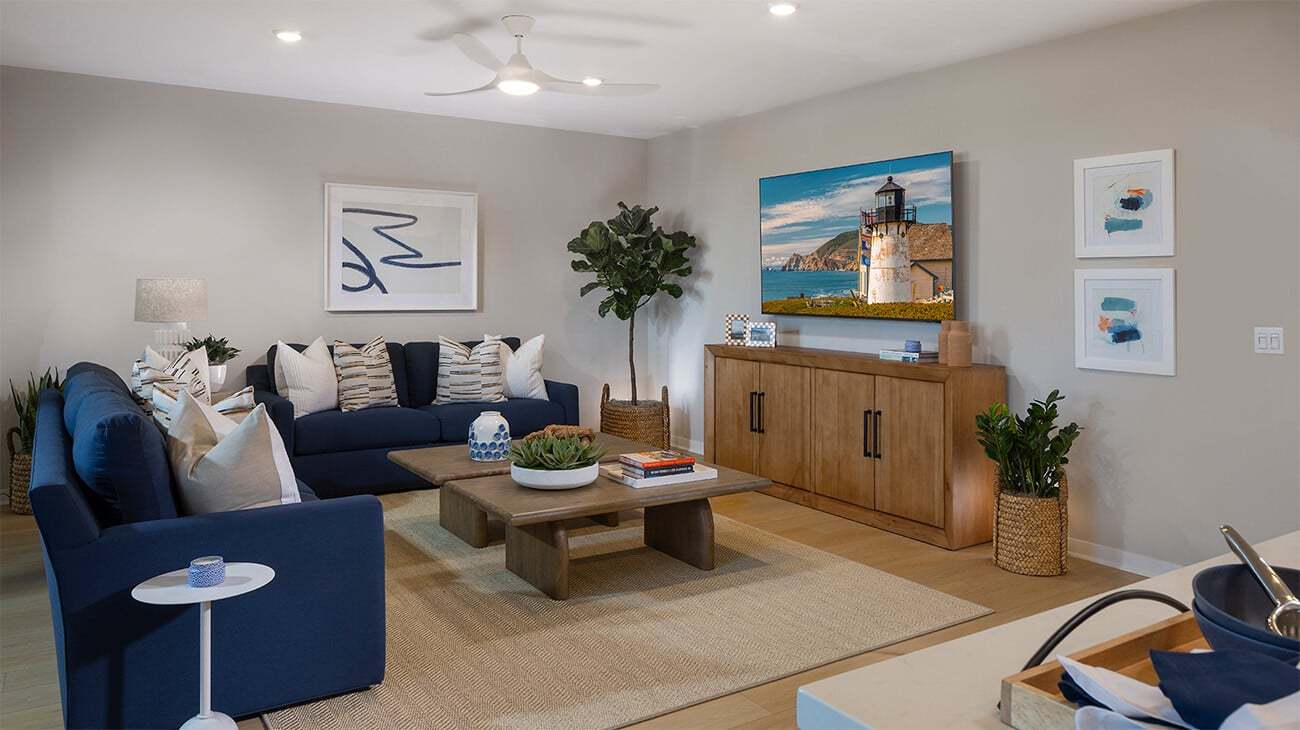 Westport - Plan 4 - Living Room - Model Photography