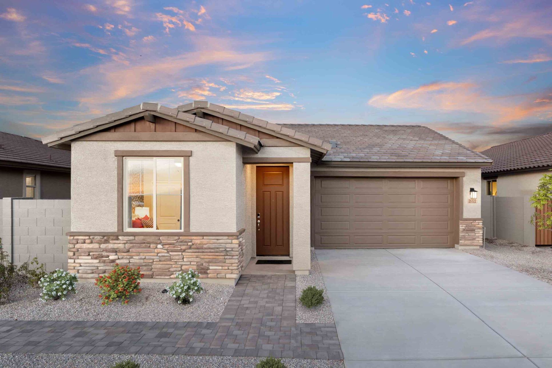 The Villas Collection at Copper Falls - Plan 3502 - Exterior Shot - Model Photography