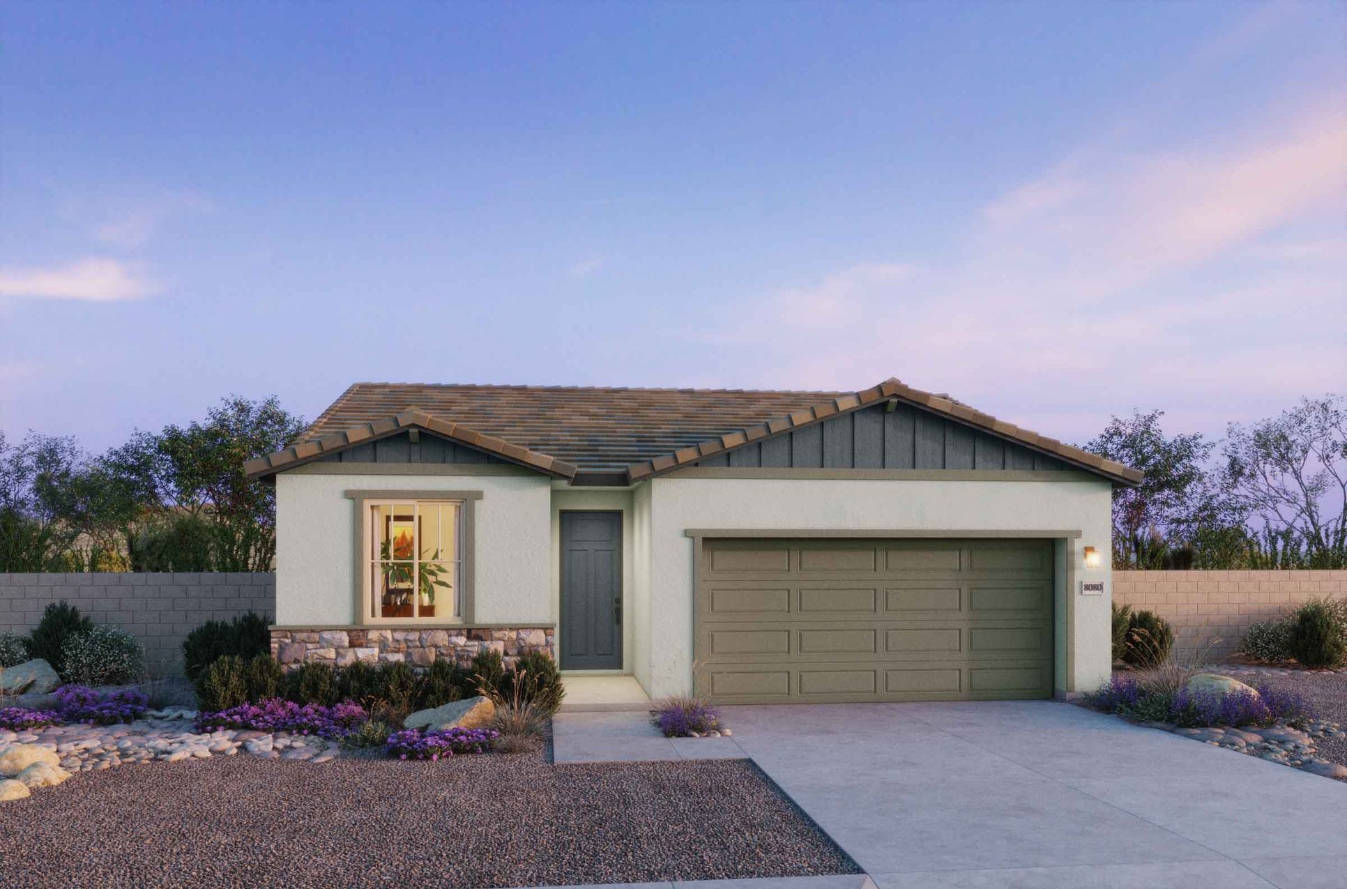 The Villas Collection at Copper Falls - Plan 3503 - Craftsman Elevation - Renderings