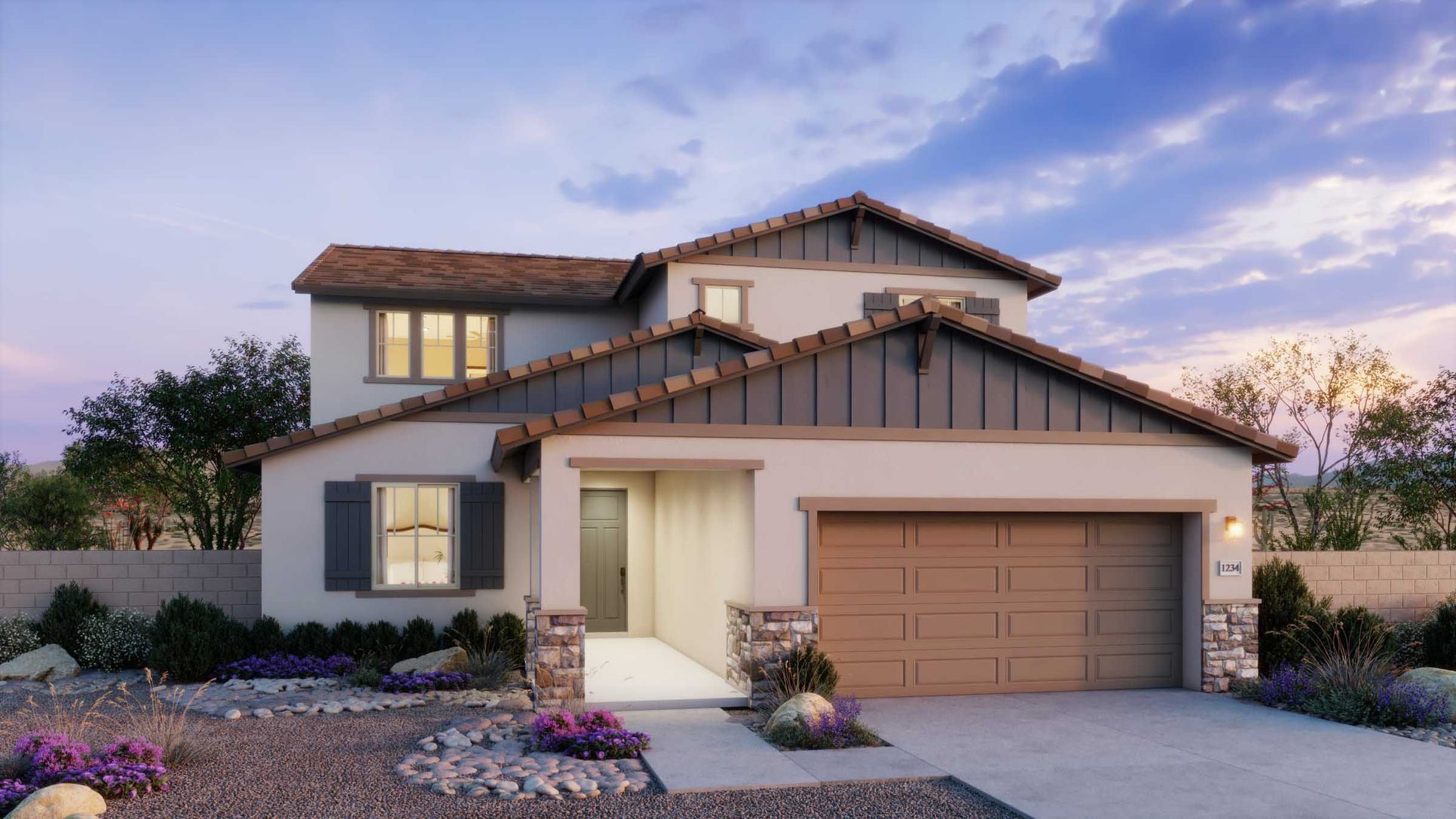 The Residences Collection at Frontera - Plan 4005 - Craftsman Elevation - Renderings