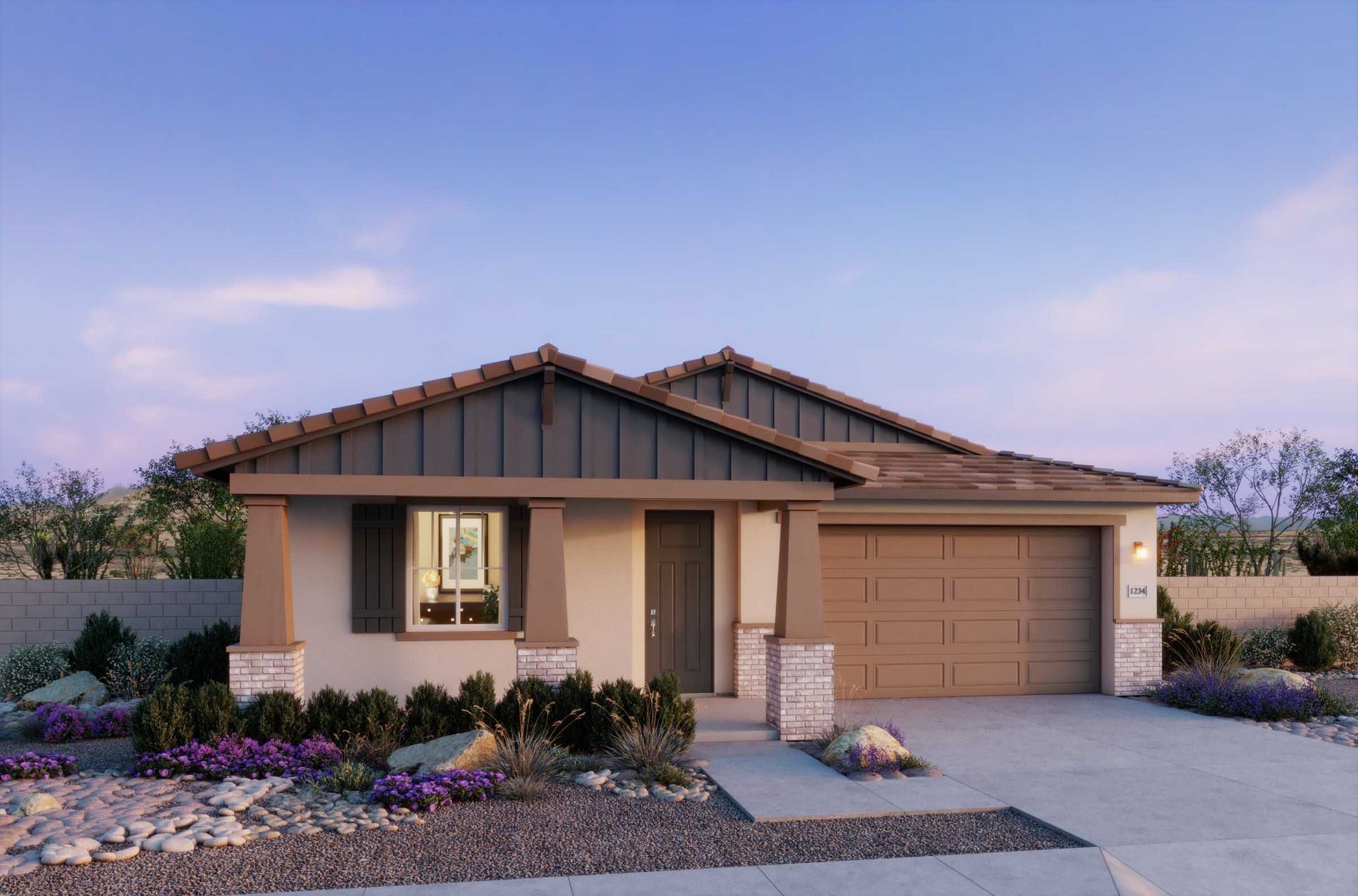 The Residences Collection at Frontera - Plan 4001 - Craftsman Elevation - Renderings