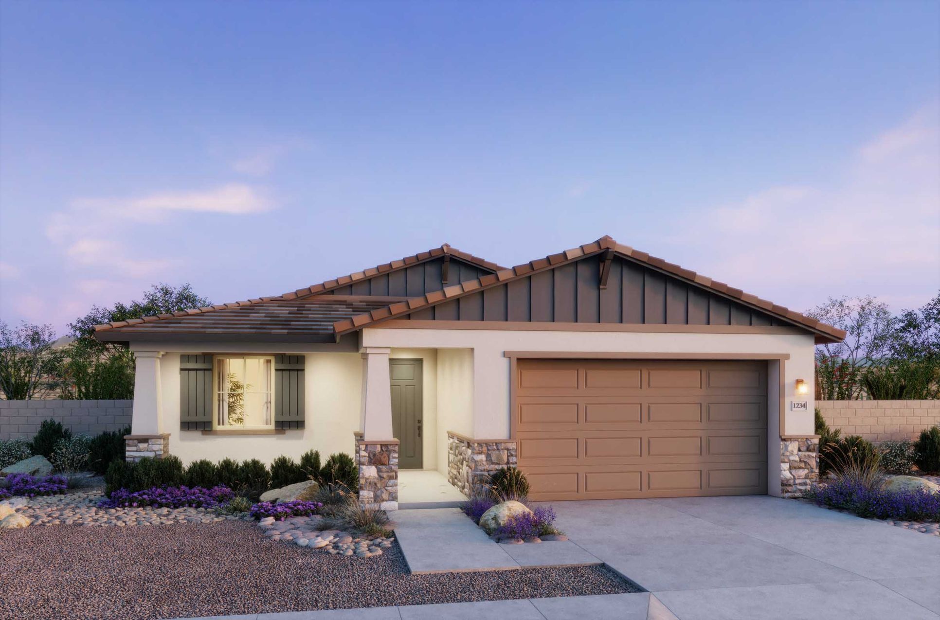 The Residences Collection at Frontera - Plan 4002 - Craftsman Elevation - Renderings