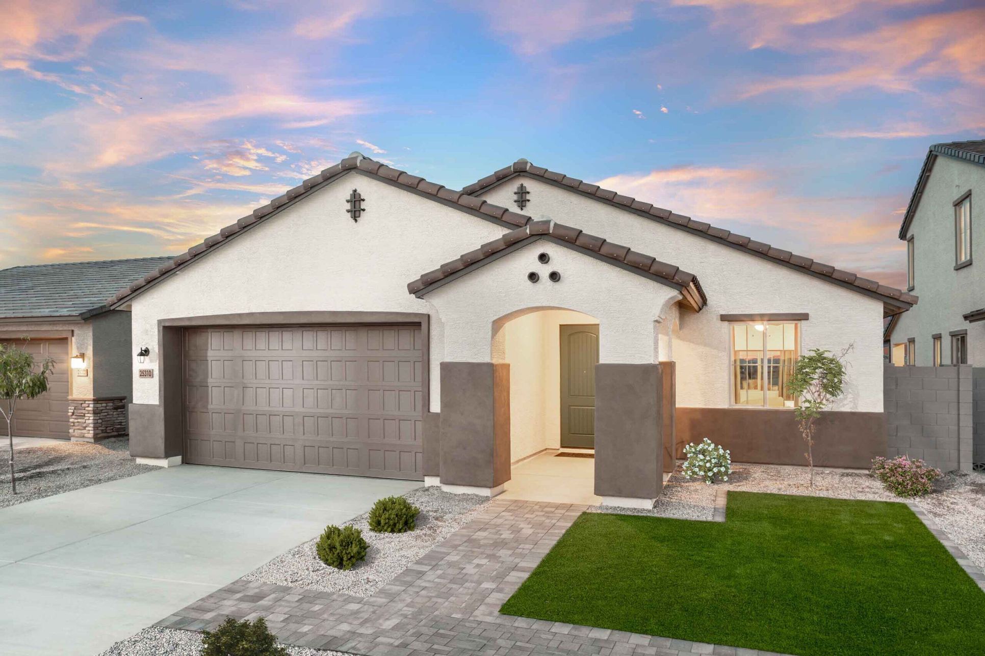 The Residences Collection at Copper Falls - Plan 4002 - Front Exterior - Model Photography