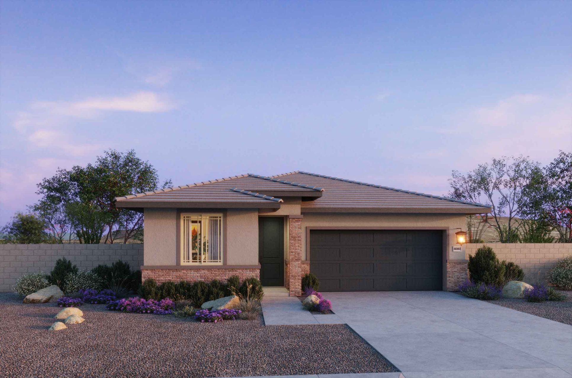 The Villas Collection at Copper Falls - Plan 3501 - Prairie Elevation - Renderings