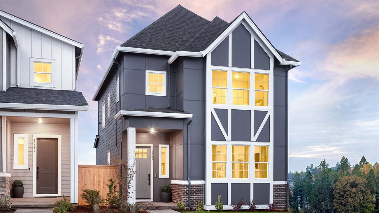 The Centre at Axiom - Holly - Exterior Dusk View - Model Photography