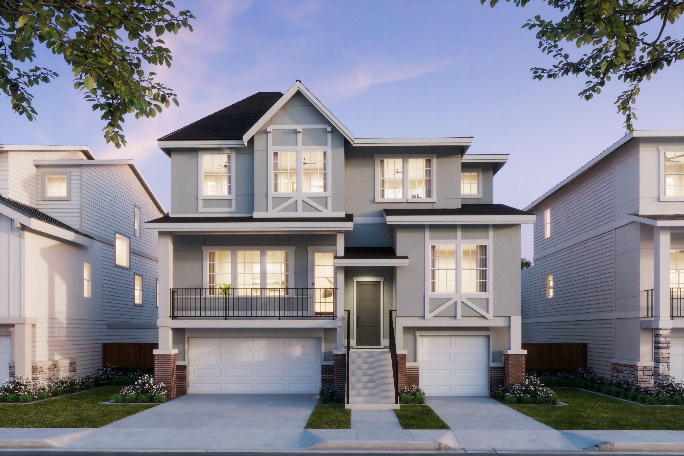 The Reserve at Vineyard - Tuscany TU Elevation D FRONT - Rendering