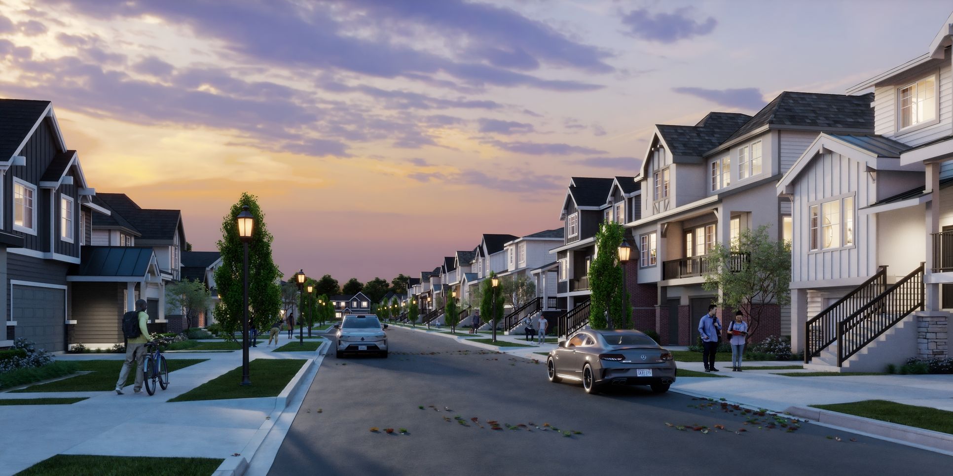 Reserve at Vineyard - Street Scene - Renderings