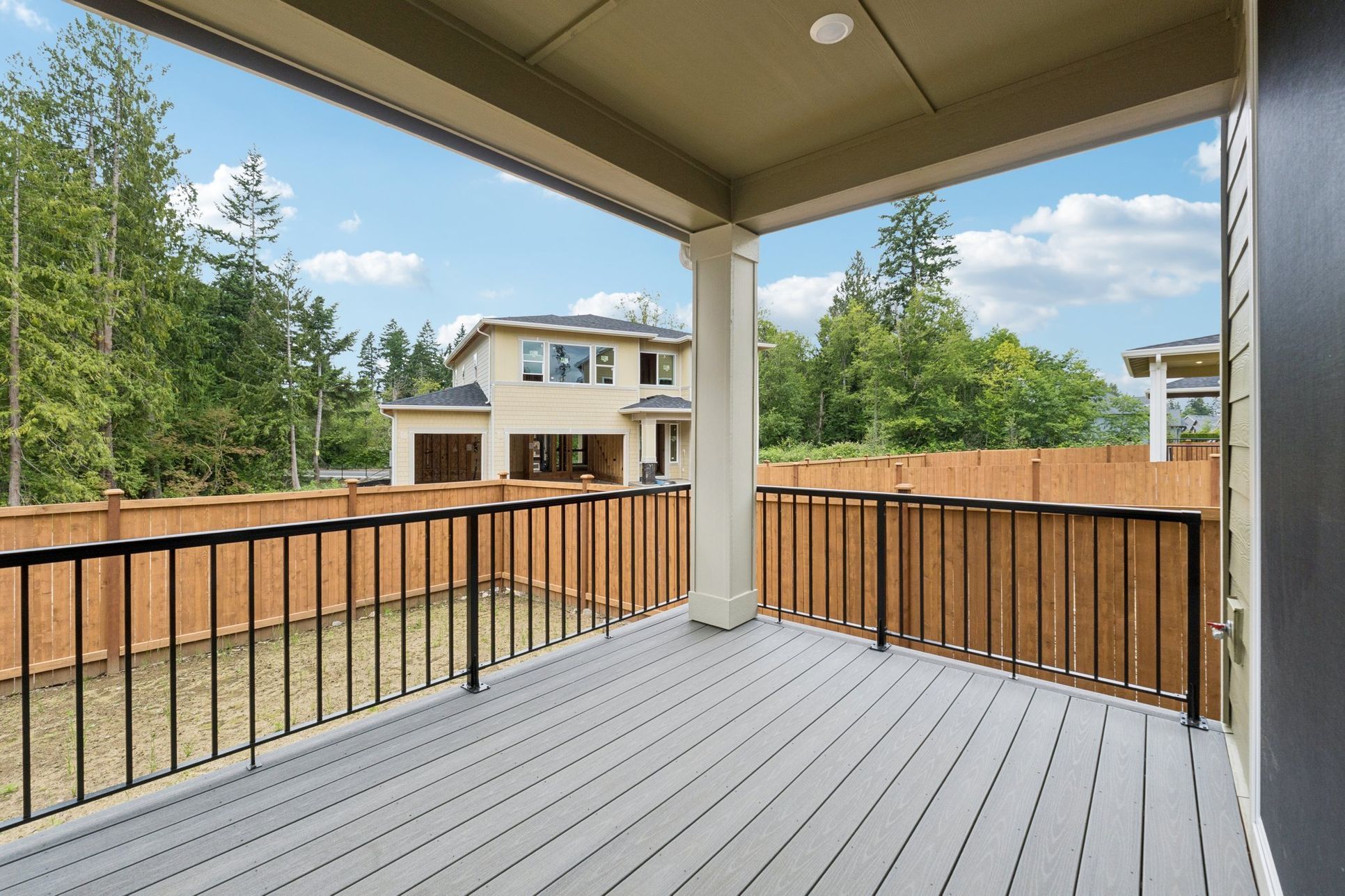 Cedar Estates - Lot 4 -Outdoor Deck - Model Photography