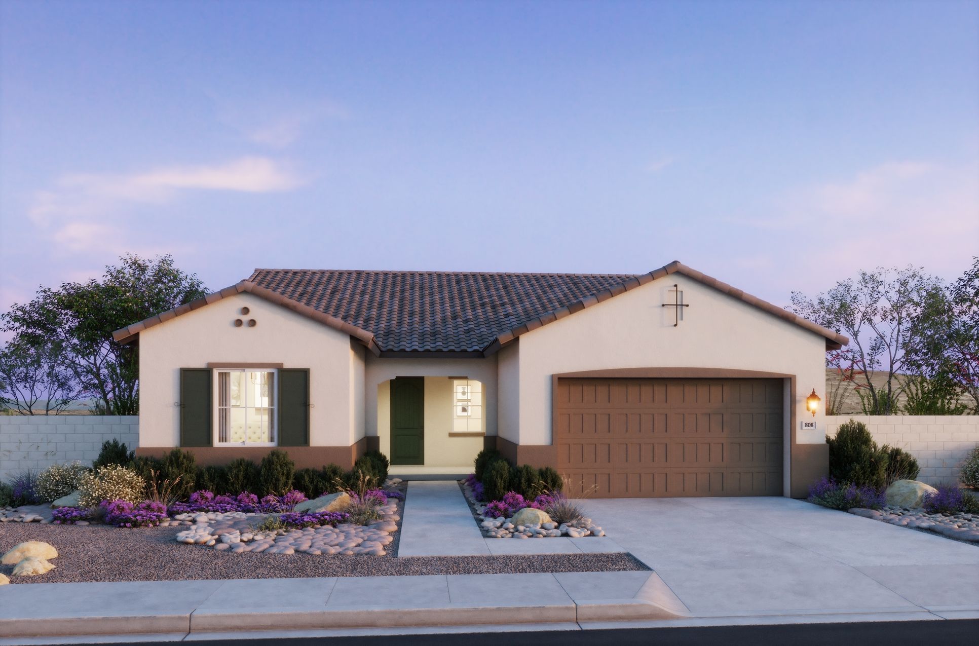 Estates at Frontera - Plan 4501 - Elevation A - Renderings