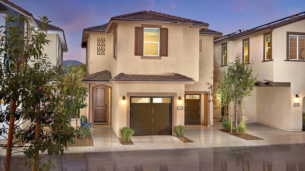 Marigold - Plan 1 - Dusk Front Exterior - Model Photography