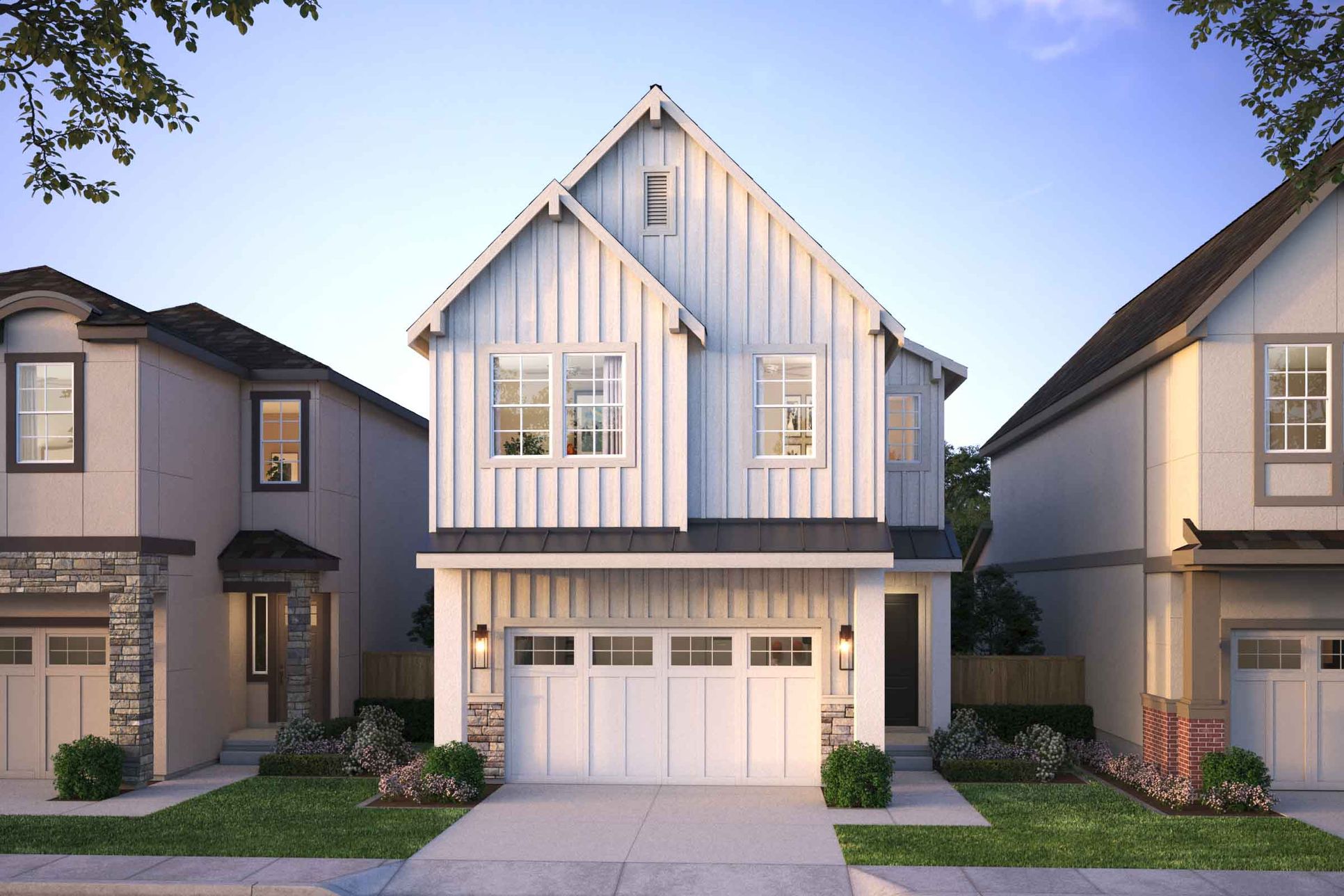 The Residences at The Vineyard - St. Helena - Farmhouse - Rendering:The Residences at The Vineyard - St. Helena - Farmhouse - Rendering