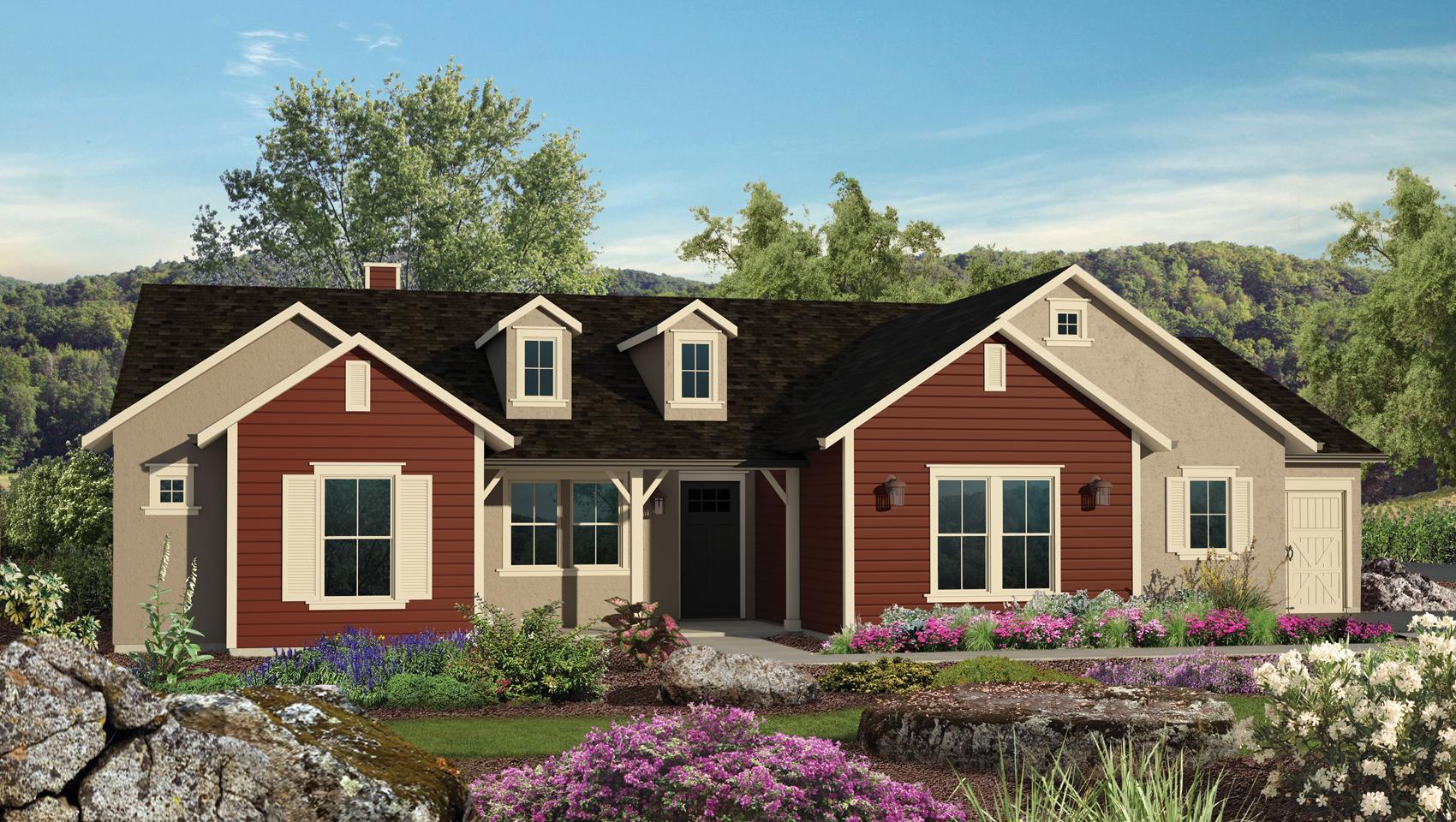 Elevation A - Farmhouse:Residence 2