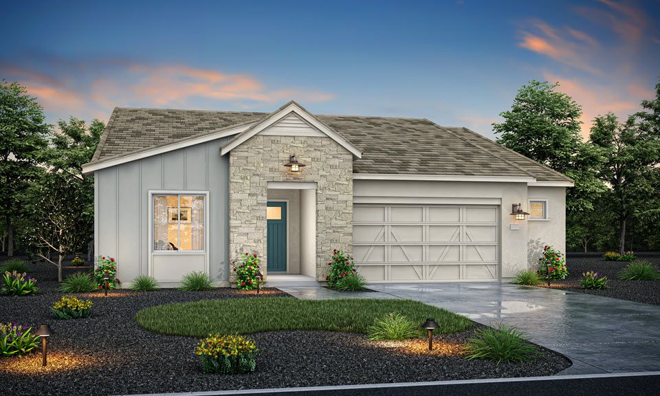 Elevation B - Farmhouse:Plan 1