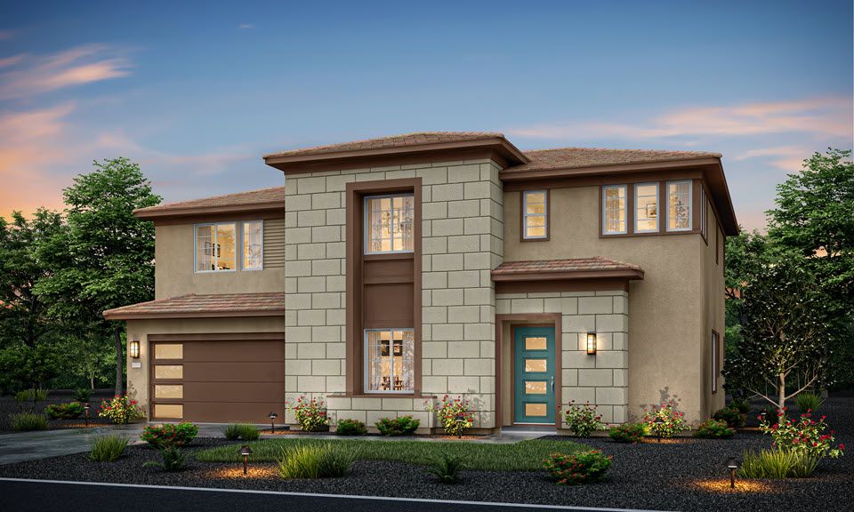 Elevation A - Modern Prairie:Plan 3