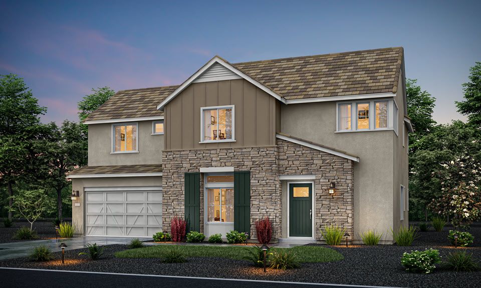 Elevation B - Farmhouse:Plan 3