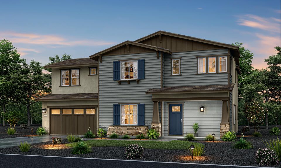 Elevation C - Craftsman:Plan 3