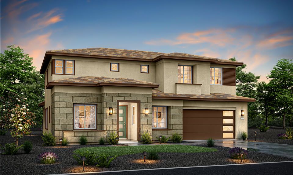 Elevation A - Modern Prairie:Plan 4