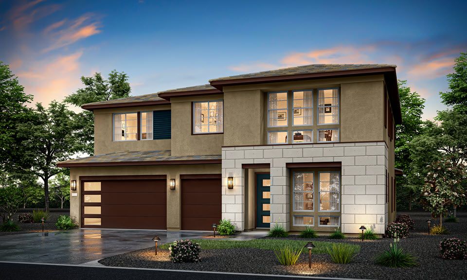 Elevation A - Modern Prairie:Plan 5