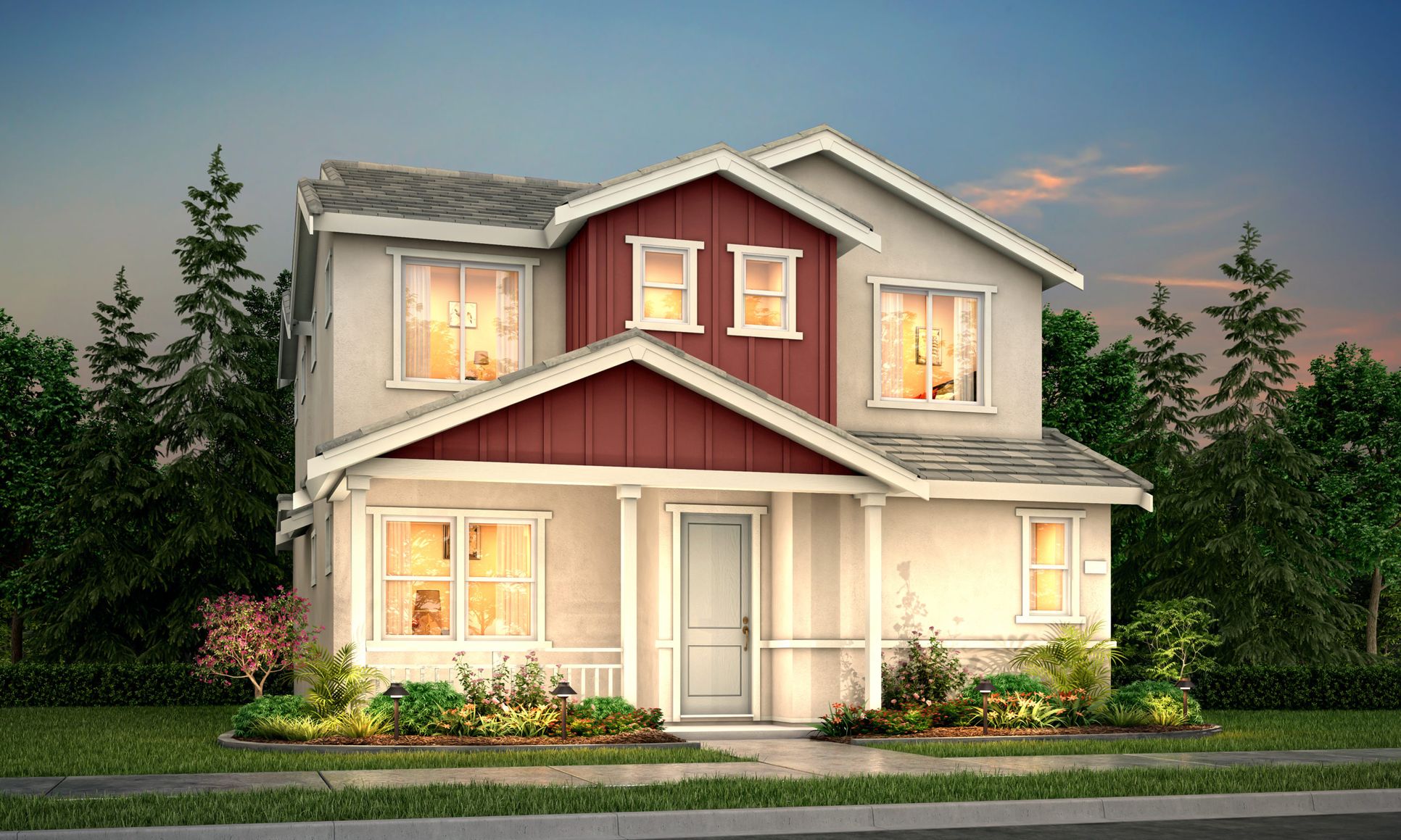 Elevation 2A - Farmhouse:Residence 2